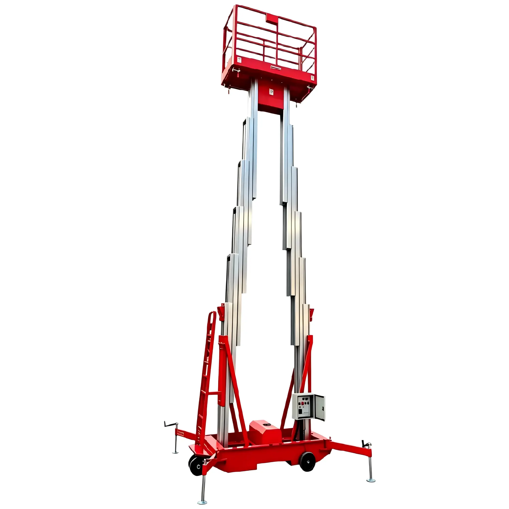 Mobile Aluminum Work Platform (Dual Mast) - Image 2